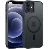 FNTCASE für iPhone 12 12Pro Handyhülle: Magnetisches Laden, stoßfeste Magsafe-Unterstützung – Frosted Oil Spray Touch